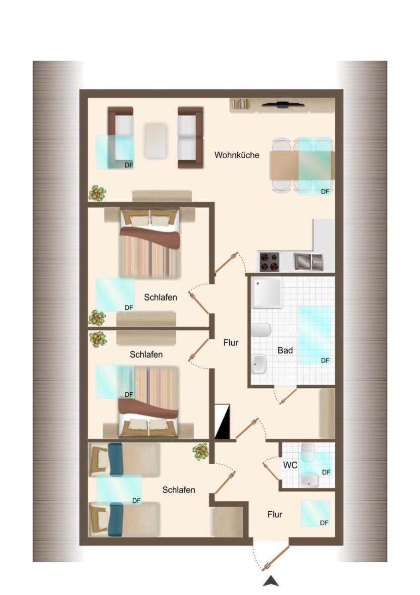 Friesenhof Janssen - Urlaub Auf Dem Bauernhof Apartment Нойхарлингерзийл Екстериор снимка